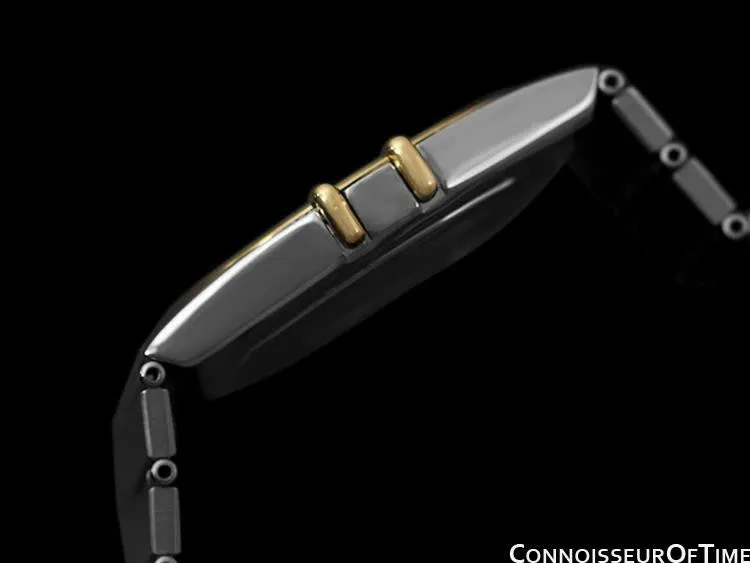 Omega Constellation Mens 35mm Watch, Quartz, Date - Brushed Stainless Steel & 18K Gold
