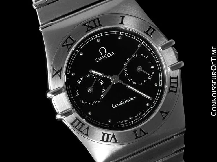 Omega Constellation Mens 35mm Watch, Quartz, Day-Date - Stainless Steel