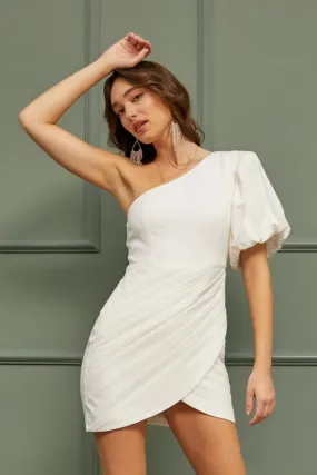 One sleeve Ruffle Dress