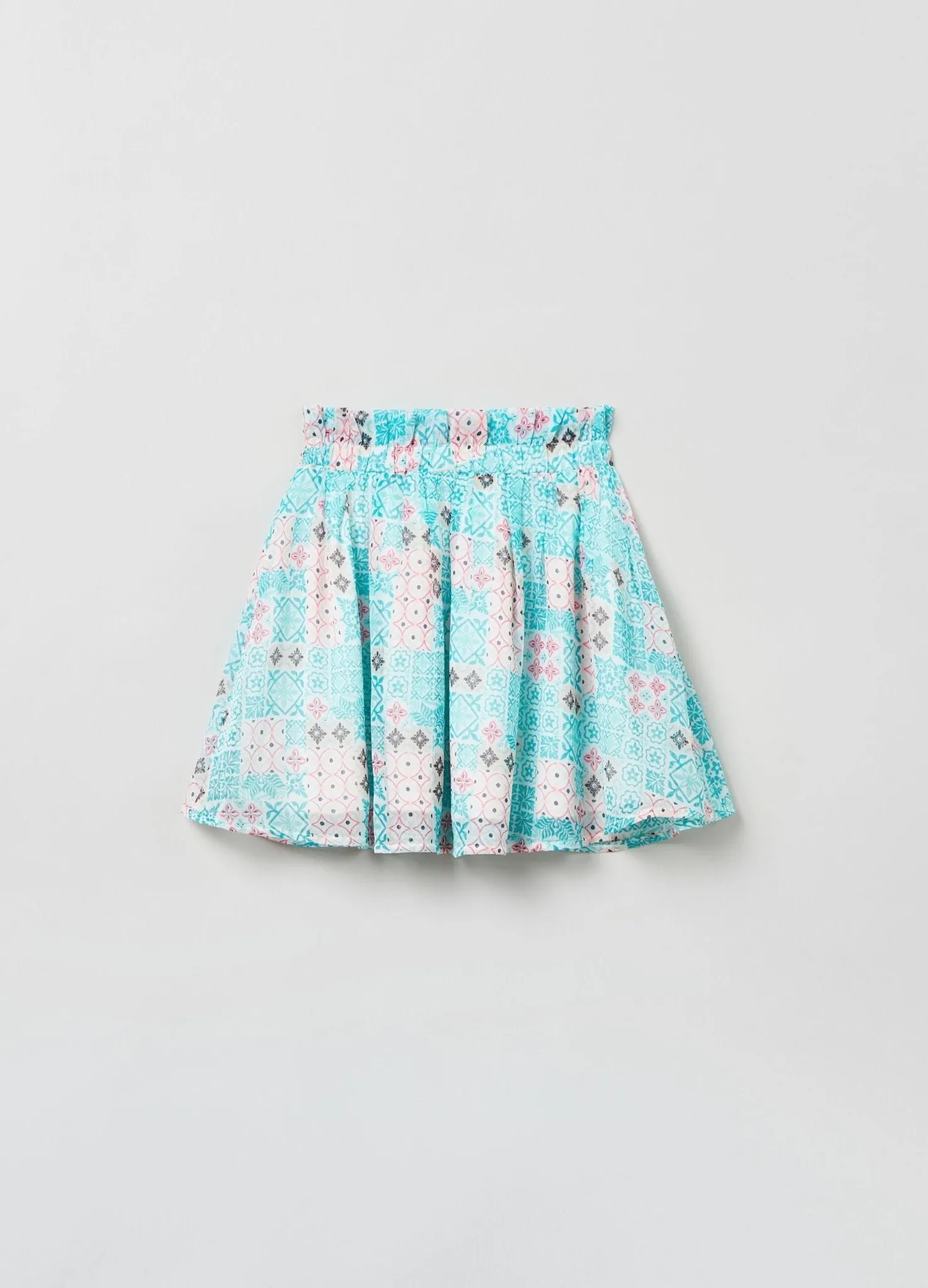 OVS HOUSEBRAND Pleated Skirt With Majolica Print
