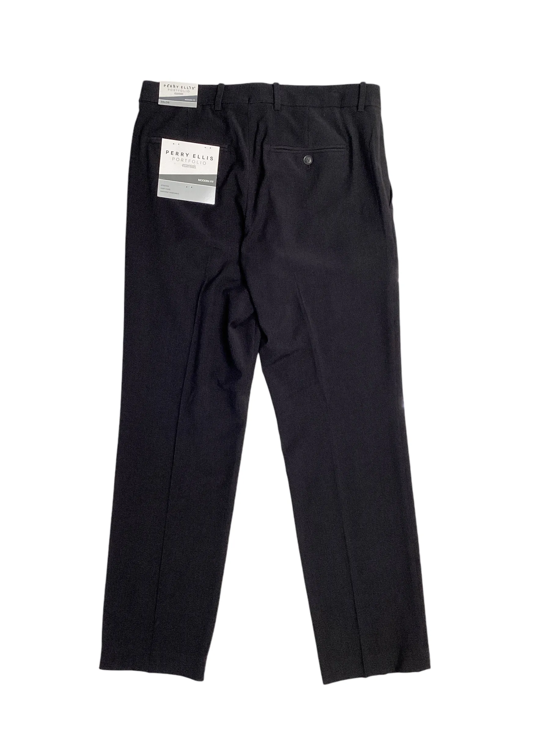 Perry Ellis Portfolio Mens Modern fit Dress Pants 36 / 29 Charcoal Grey