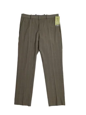 Perry Ellis Portfolio Mens Modern Fit Stretch Dress Pants Beige 34 x 32