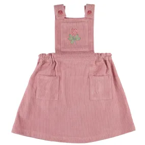 Pigeon organics - Pink cord pinafore dress