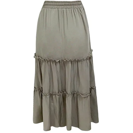 PLEATED LONG SKIRT
