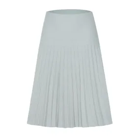 Pleated Skirt Heather Grey by Mia Mod