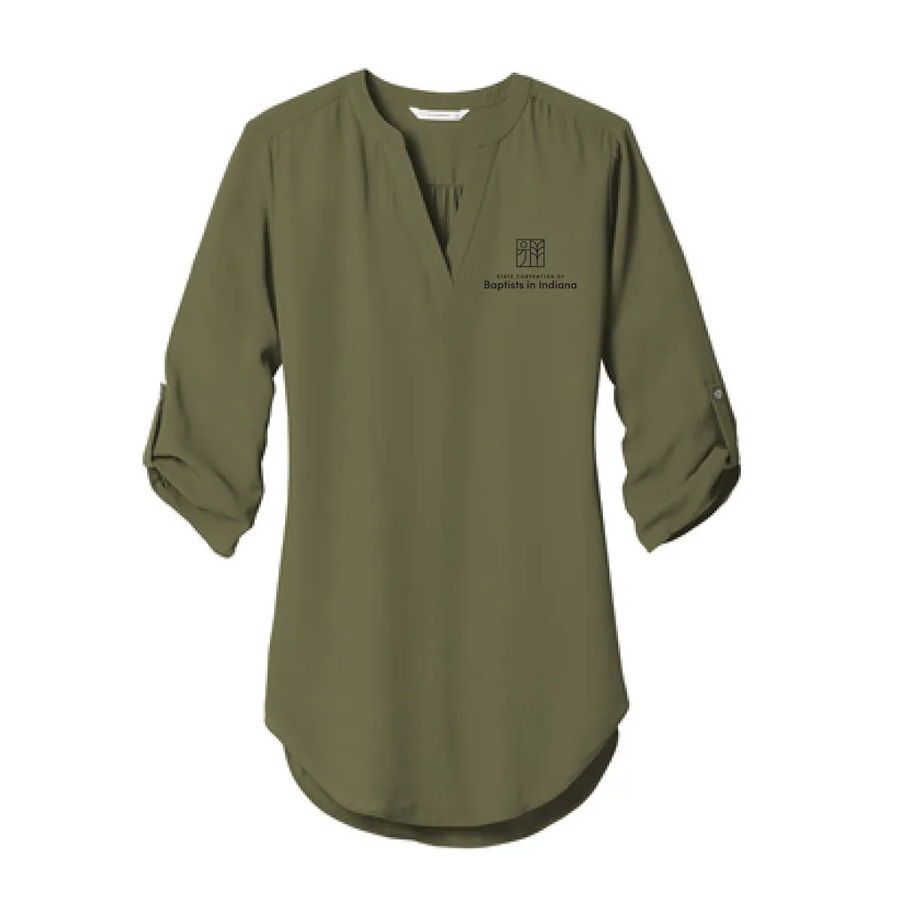 Port Authority Ladies 3/4-Sleeve Tunic Blouse LW701