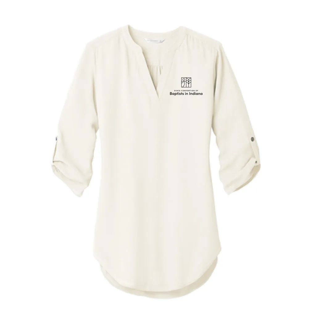 Port Authority Ladies 3/4-Sleeve Tunic Blouse LW701