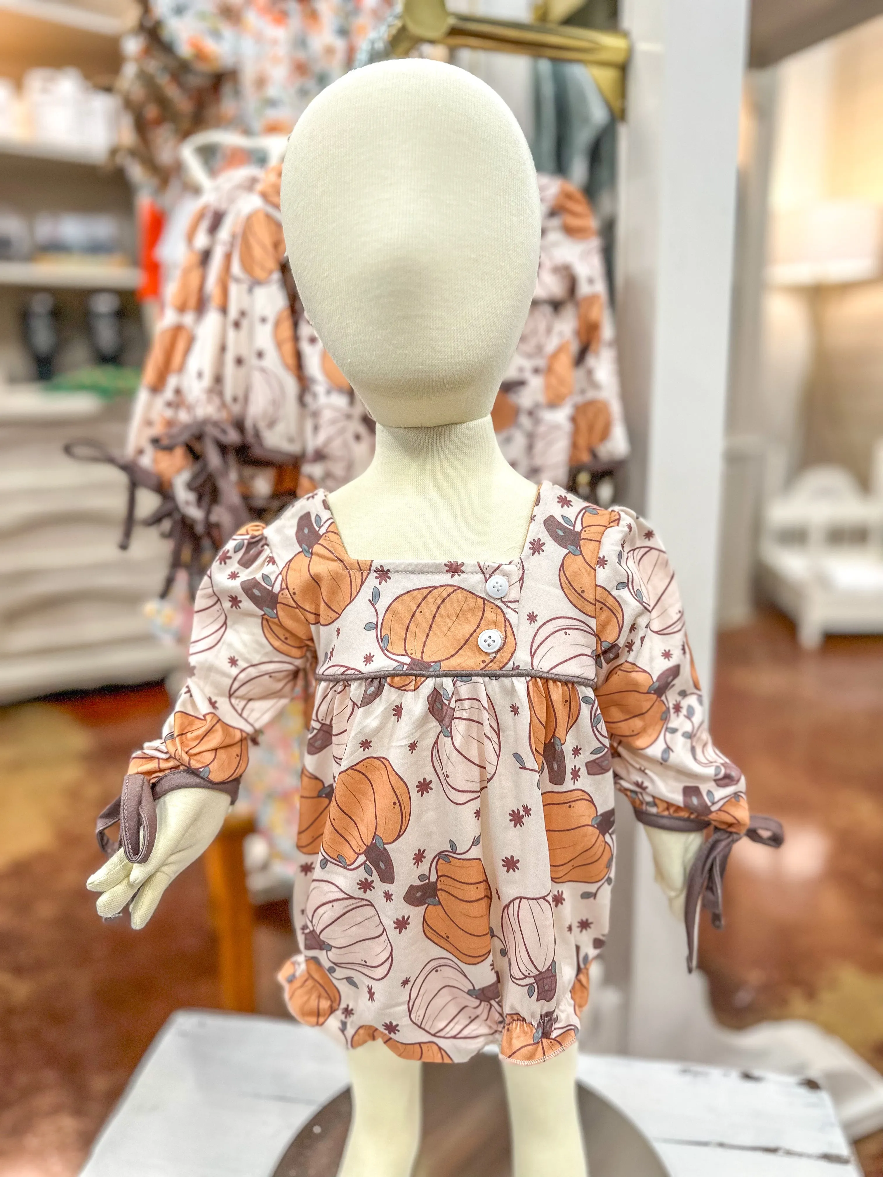 Precious Decked In Pumpkins Romper