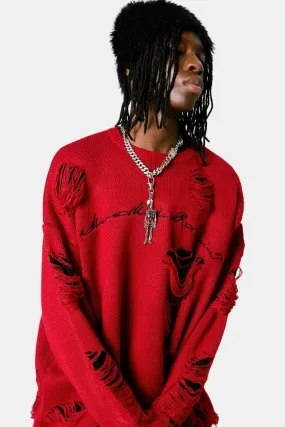 Pullover Ripped Effect