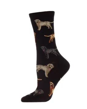 "Lovely Labradors" Crew Bamboo Socks by Me Moí