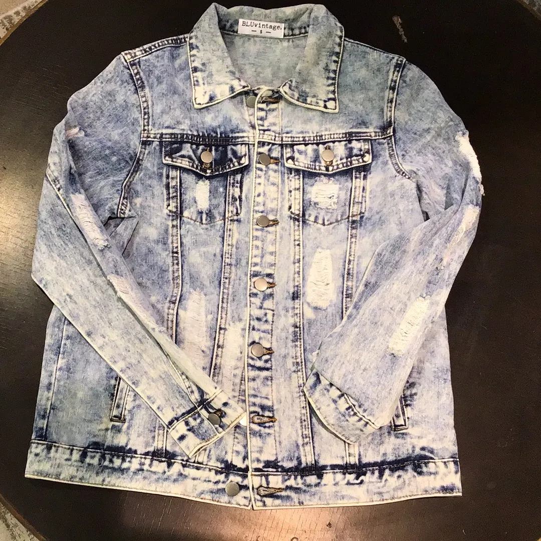 Randy Washed Jacket in Sky