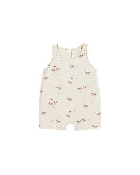 Rylee   Cru Sleeveless Romper - Natural | Palms