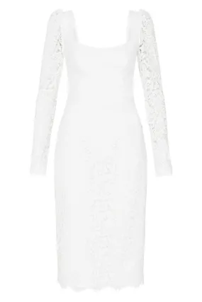 SAINT LACE DRESS - White