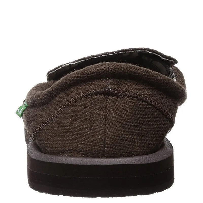 Sanuk Men's Chiba Stitched - Dark Brown SMF10628