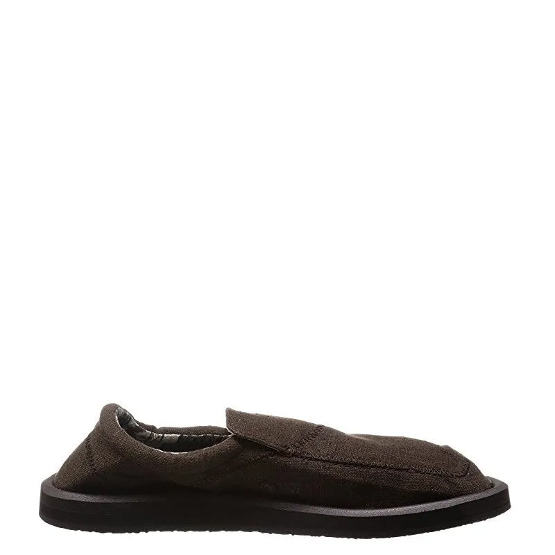Sanuk Men's Chiba Stitched - Dark Brown SMF10628