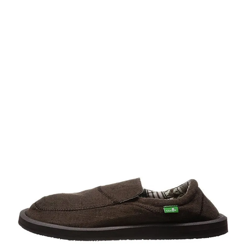 Sanuk Men's Chiba Stitched - Dark Brown SMF10628