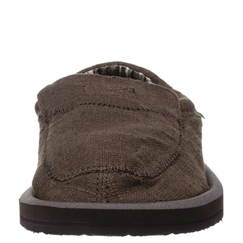 Sanuk Men's Chiba Stitched - Dark Brown SMF10628