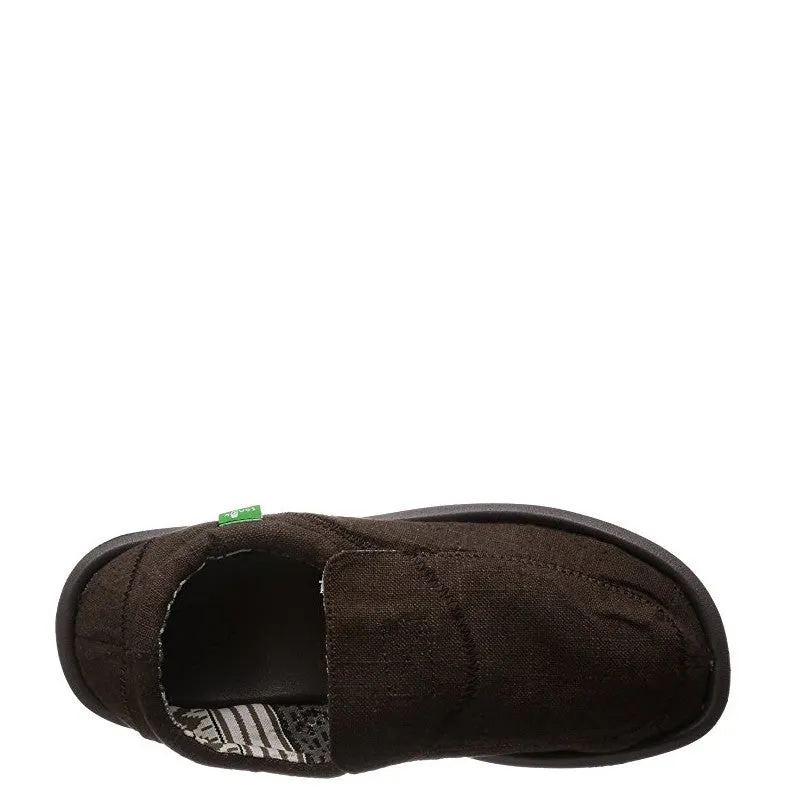 Sanuk Men's Chiba Stitched - Dark Brown SMF10628