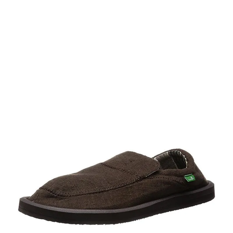 Sanuk Men's Chiba Stitched - Dark Brown SMF10628