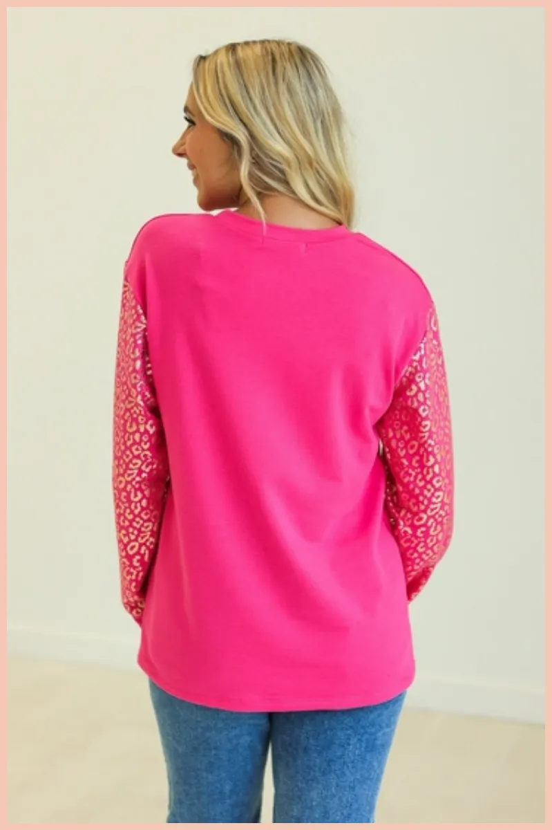 Sassy Sequin Santa Sweatshirt