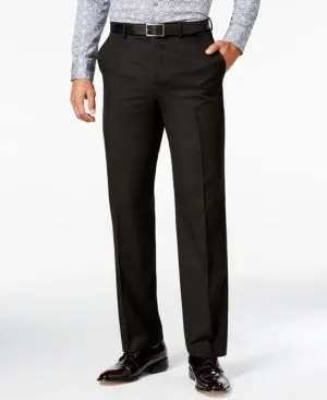 Sean John Mens Classic fit Dress Pants 38 / 34 Black Solid