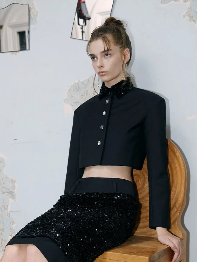 Sequin Nichi Pencil Skirt