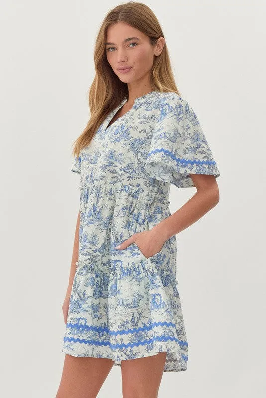 Seven Seas Printed Dress