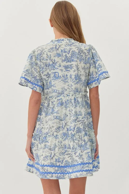 Seven Seas Printed Dress