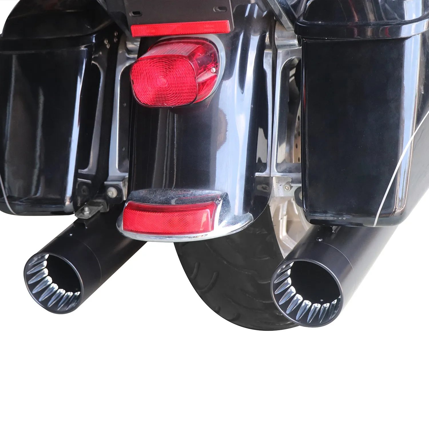 Sharkroad Harley Touring 1995-2016 4.5” Slip On Mufflers Pro-Baffle