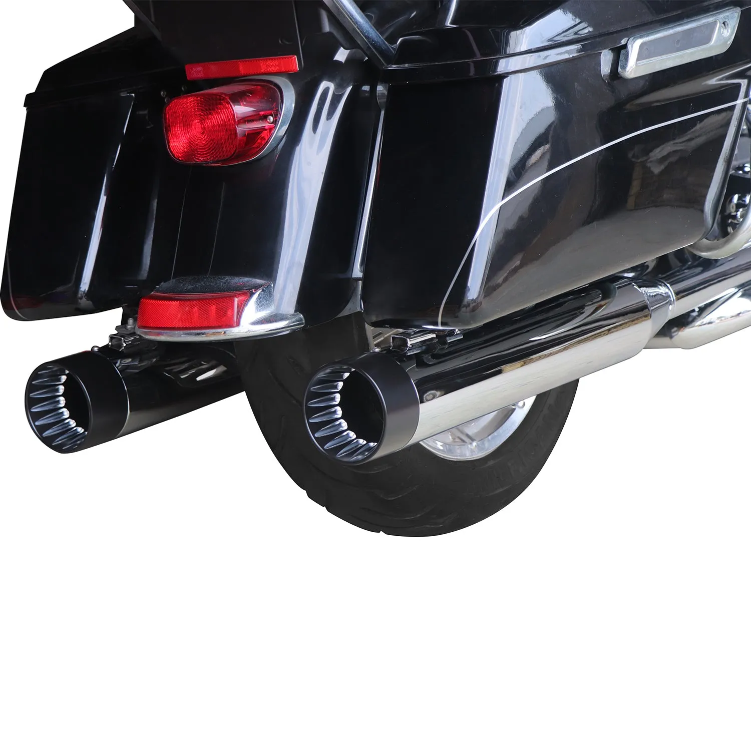 Sharkroad Harley Touring 1995-2016 4.5” Slip On Mufflers Pro-Baffle