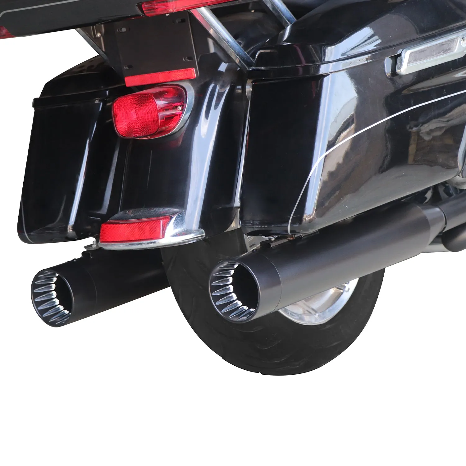 Sharkroad Harley Touring 1995-2016 4.5” Slip On Mufflers Pro-Baffle
