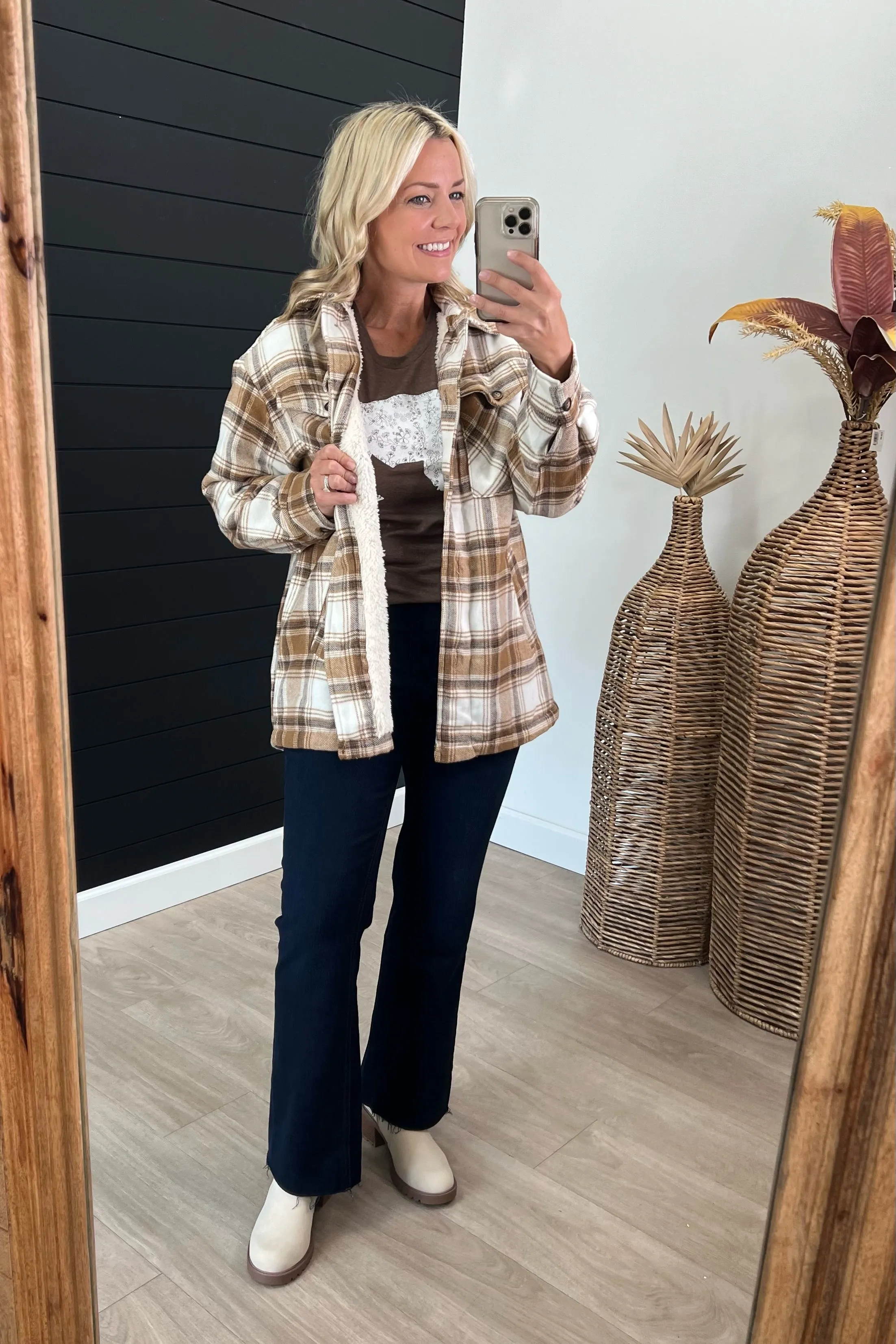 Sherpa Lined Shackets - 3 Colors! - FINAL SALE