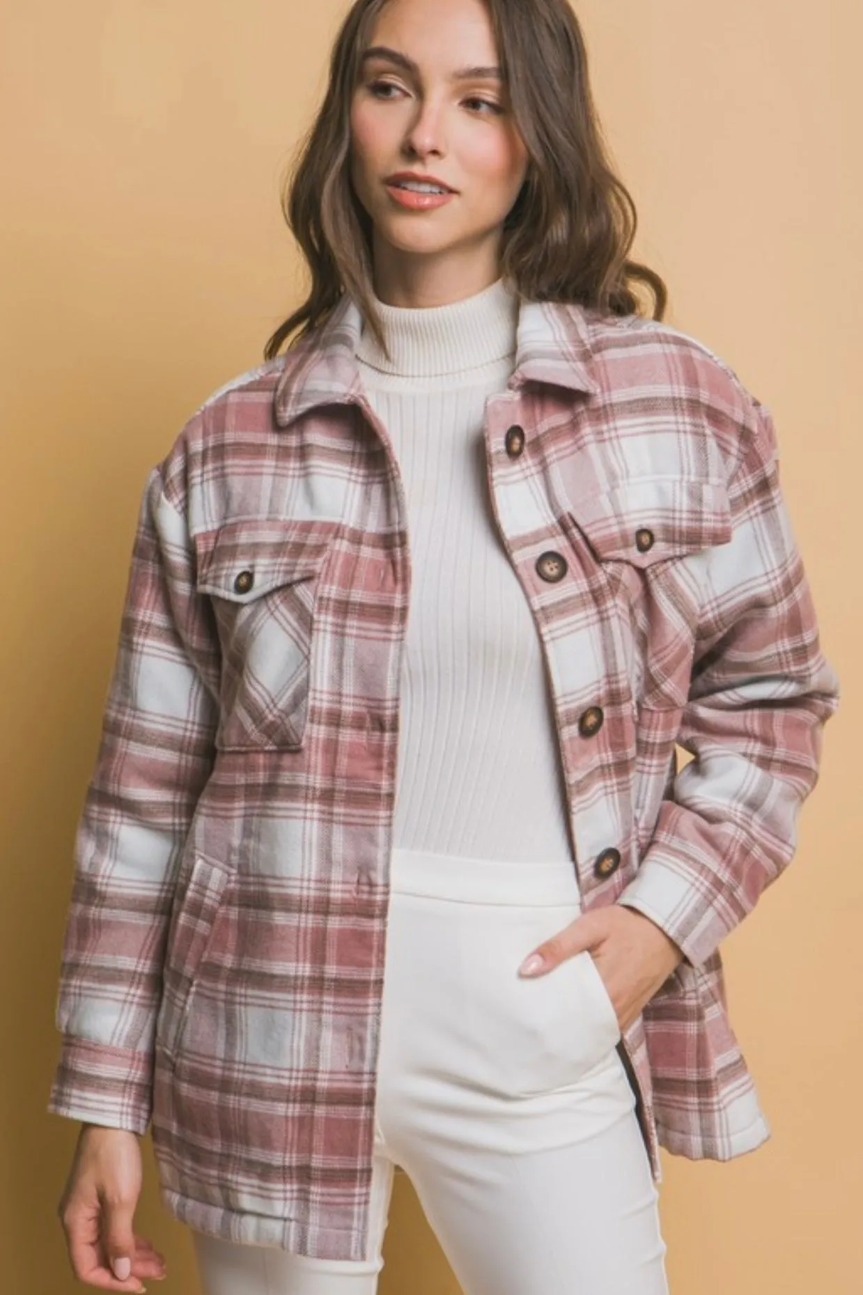 Sherpa Lined Shackets - 3 Colors! - FINAL SALE
