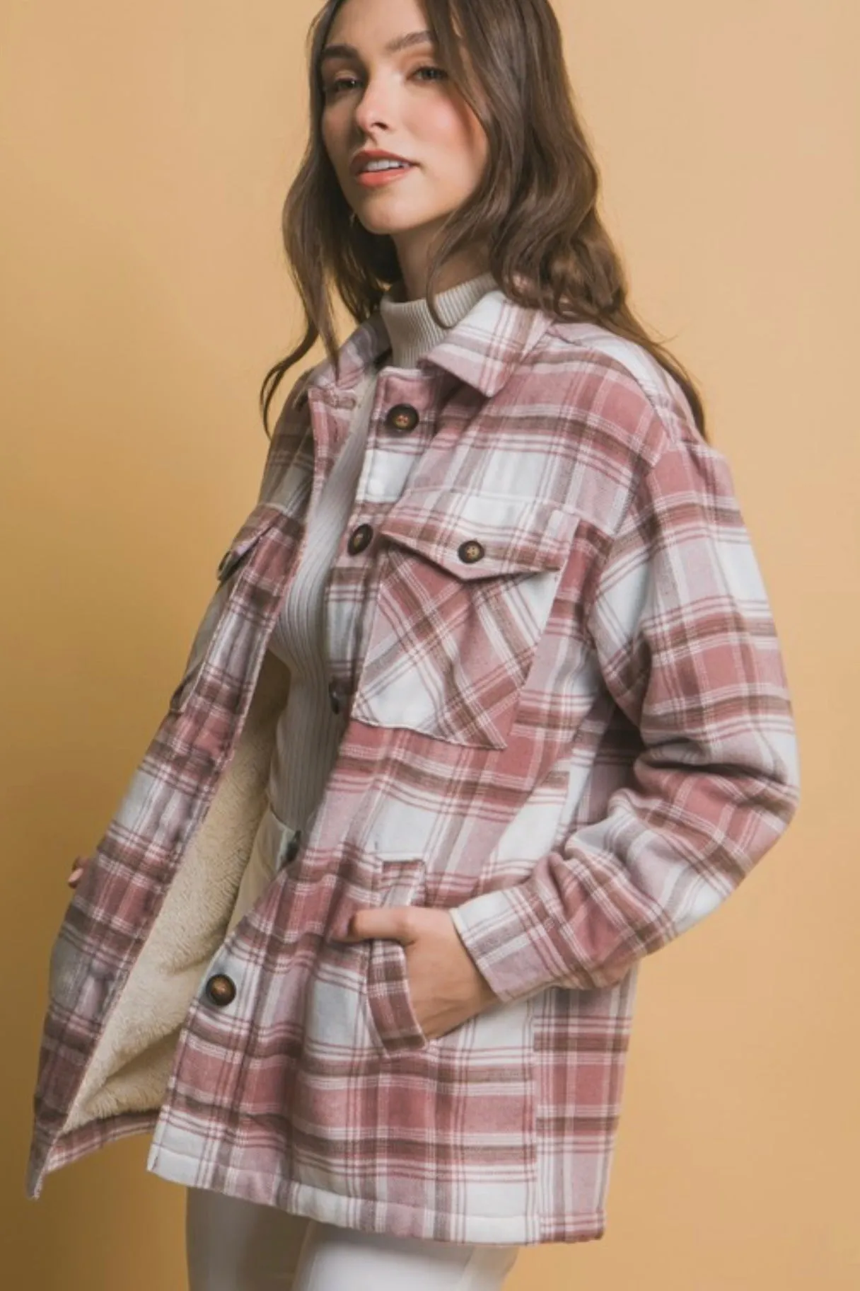 Sherpa Lined Shackets - 3 Colors! - FINAL SALE
