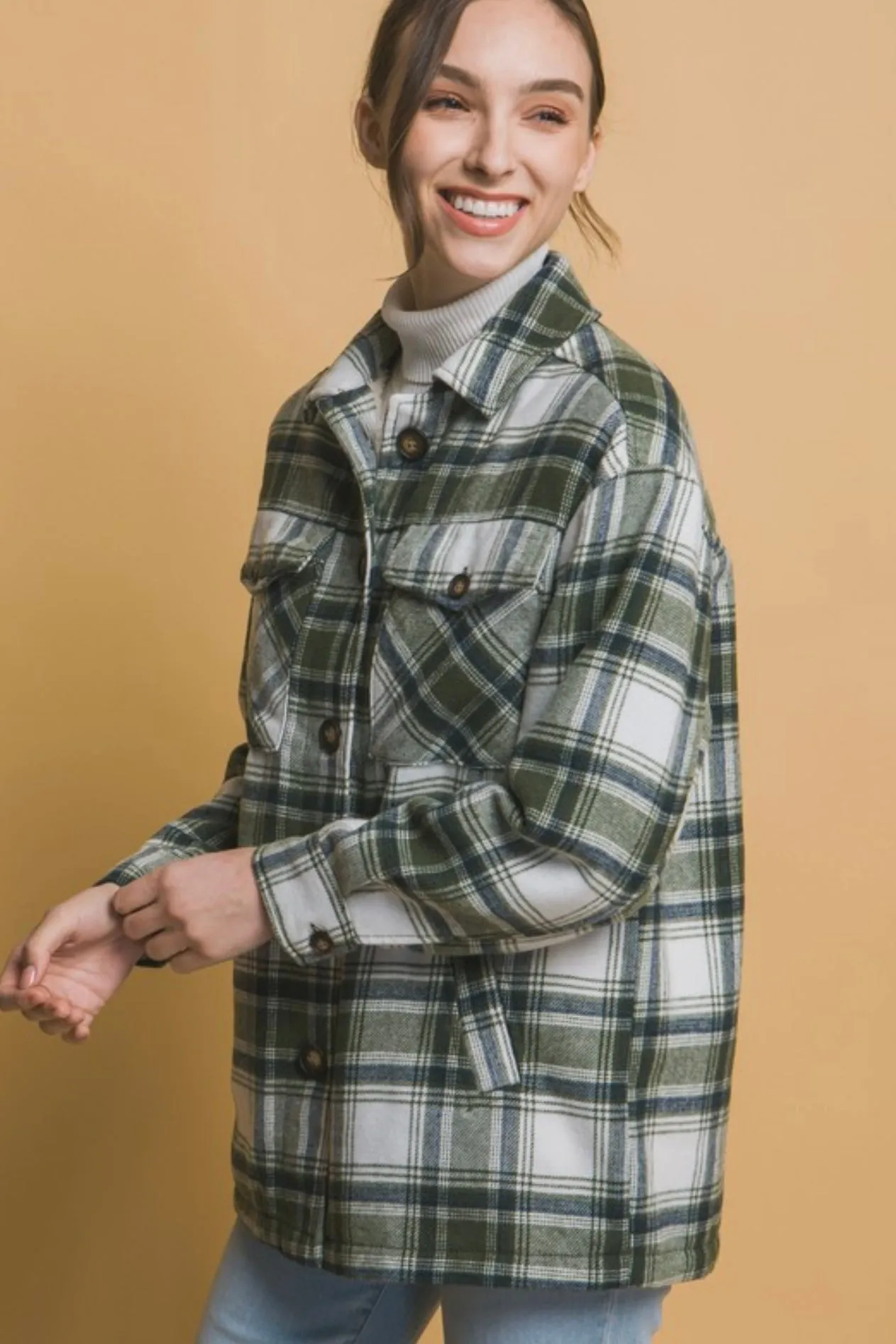 Sherpa Lined Shackets - 3 Colors! - FINAL SALE