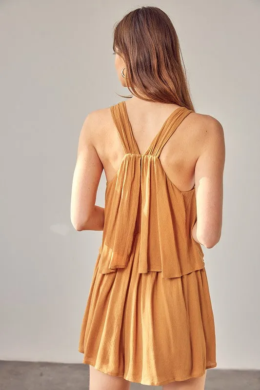 SHIRRING DETAIL ROMPER