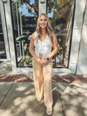 Slouchy stripe pants