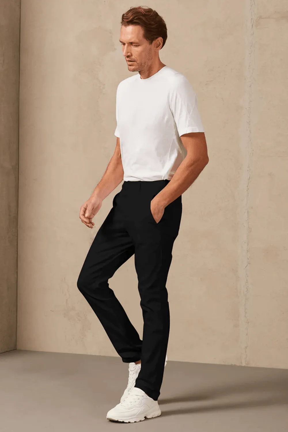 Soft Cotton Chinos Black
