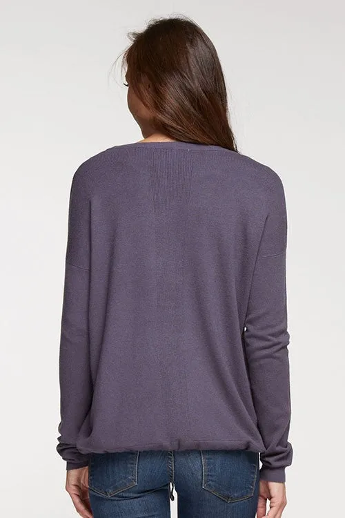 Solid Long Sleeve Crew Neck Sweater