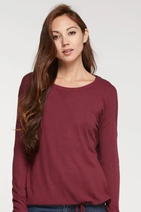 Solid Long Sleeve Crew Neck Sweater