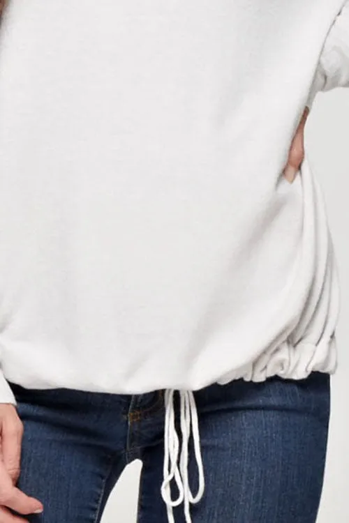 Solid Long Sleeve Crew Neck Sweater