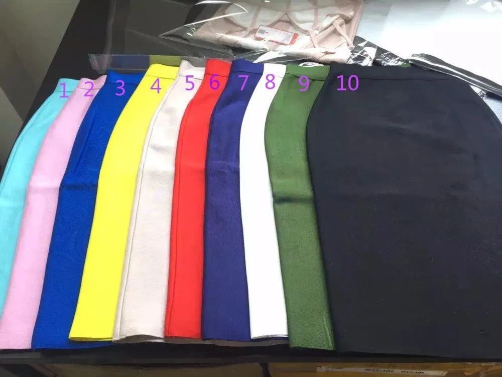 Solid Sexy Pencil Skirt for Women