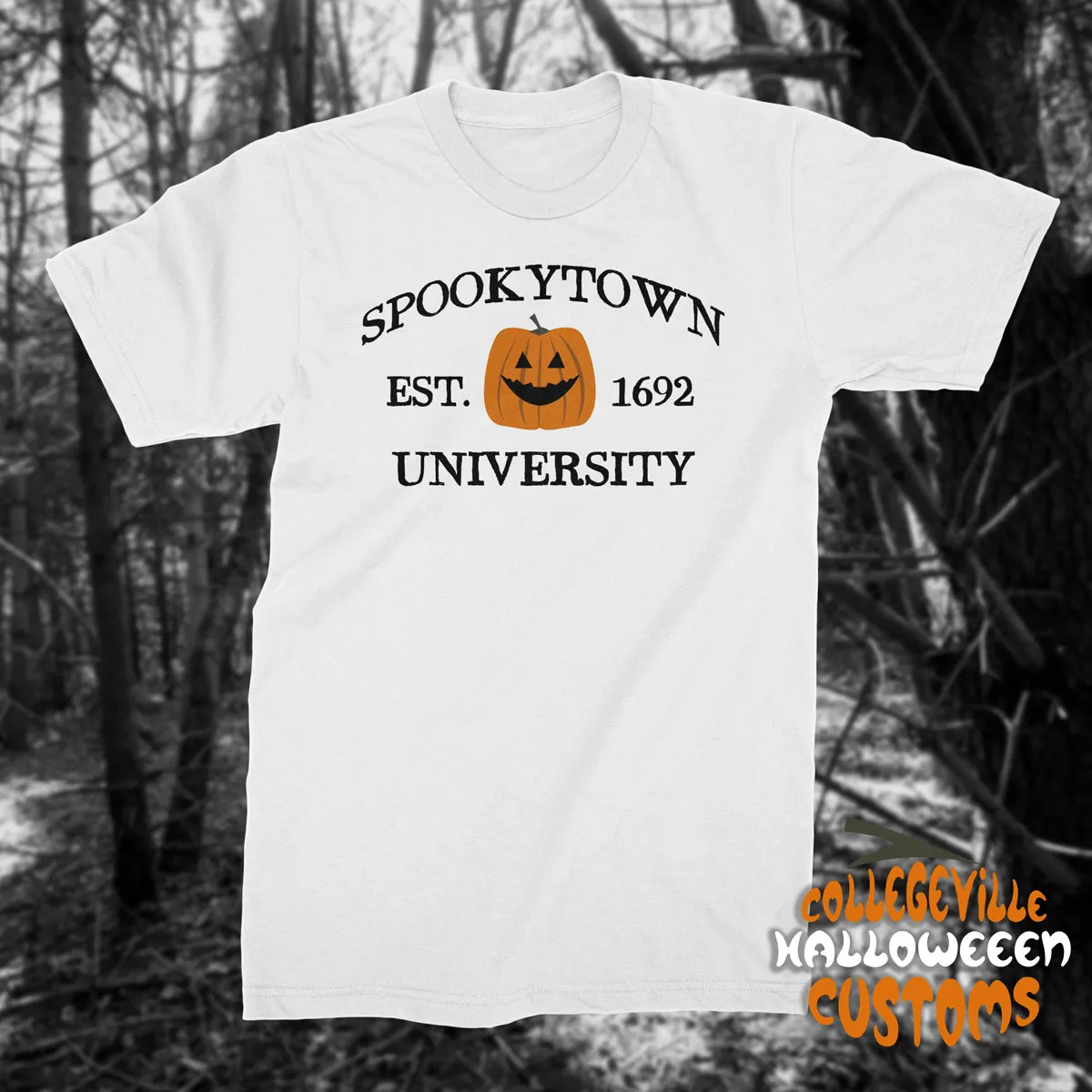 Spookytown University T Shirt Pumpkin Variant