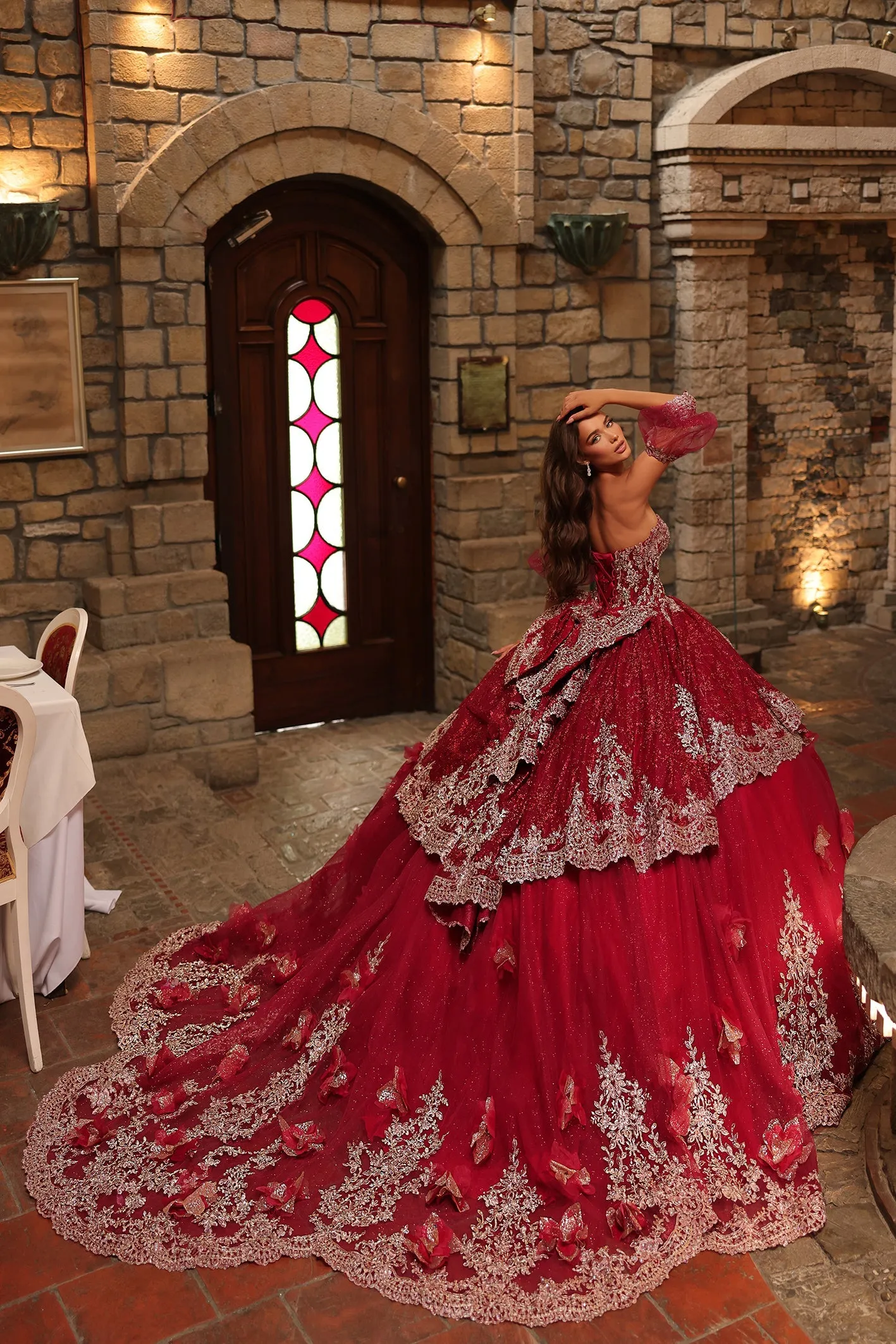 Strapless Layered Ball Gown by Amarra 54236
