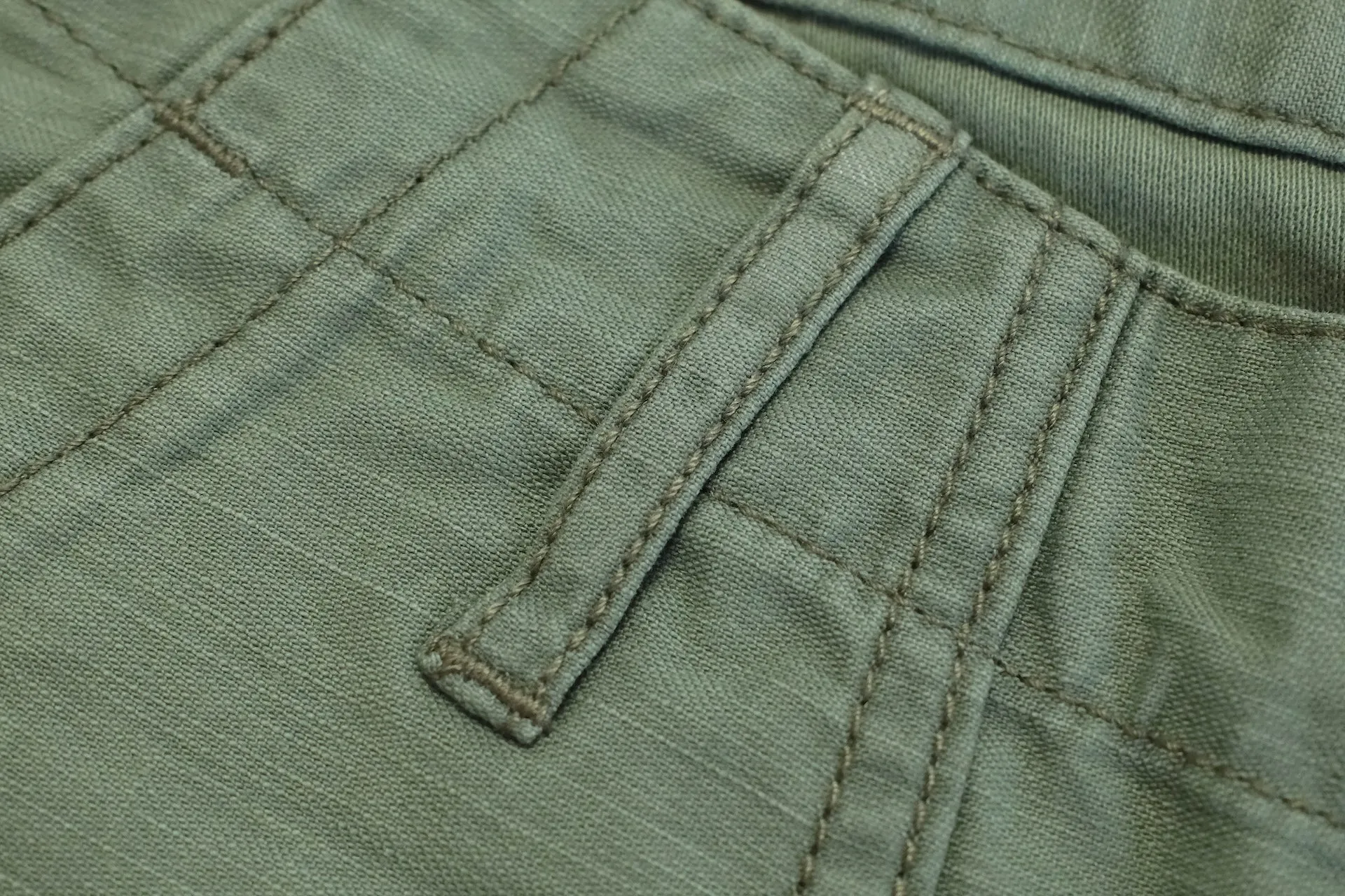 Studio D'Artisan 11oz Back Sateen Military Baker Pants (Olive)