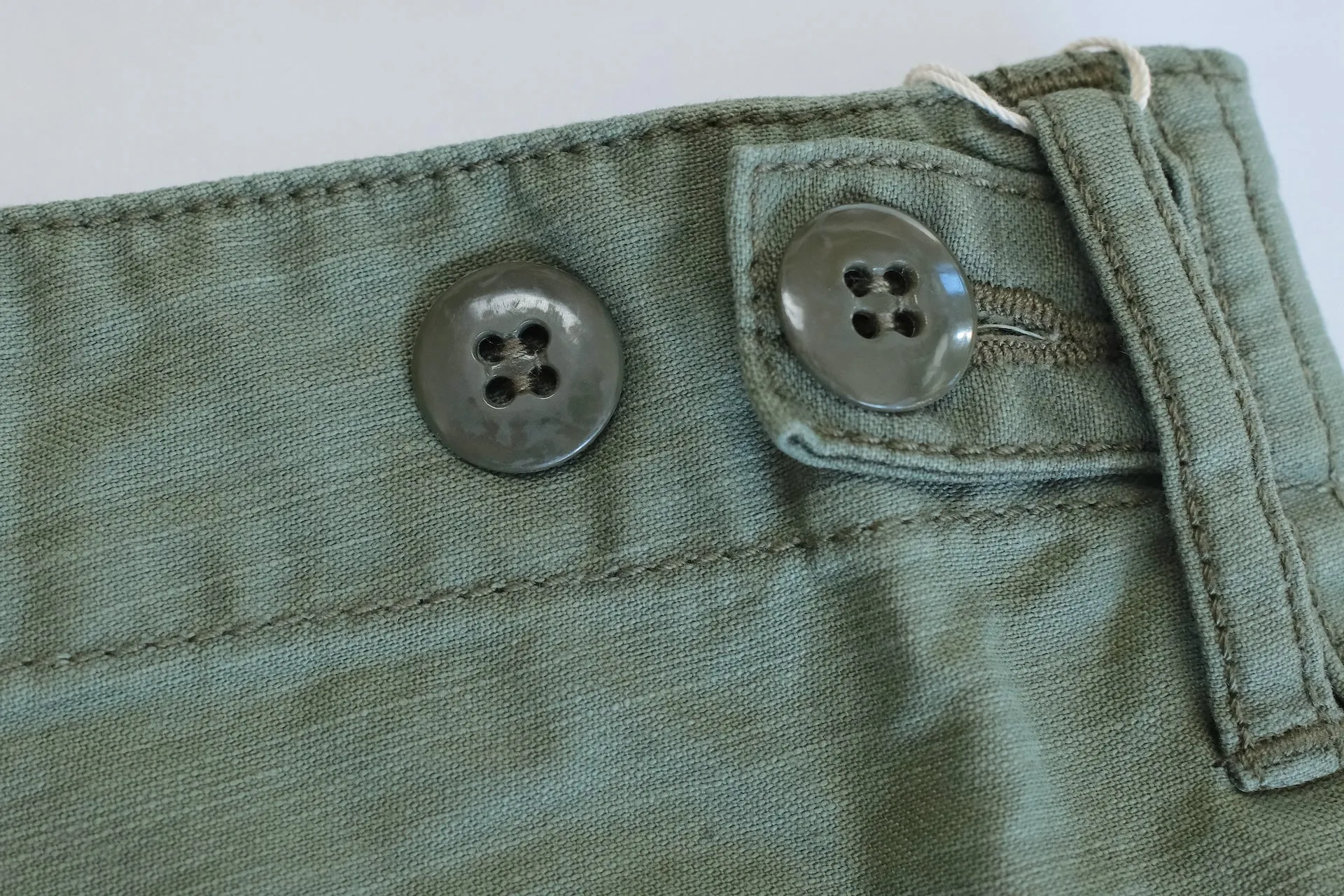 Studio D'Artisan 11oz Back Sateen Military Baker Pants (Olive)