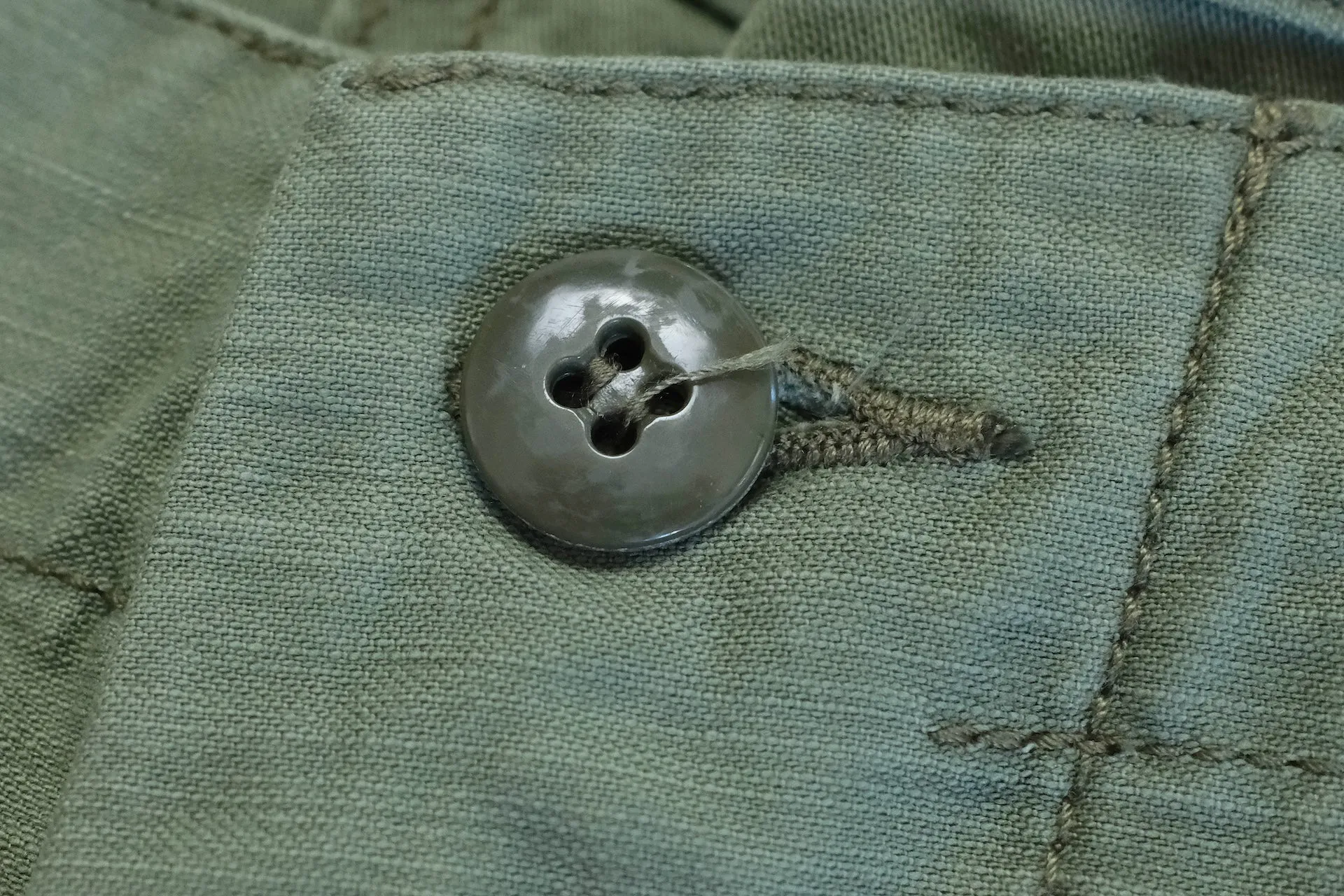 Studio D'Artisan 11oz Back Sateen Military Baker Pants (Olive)