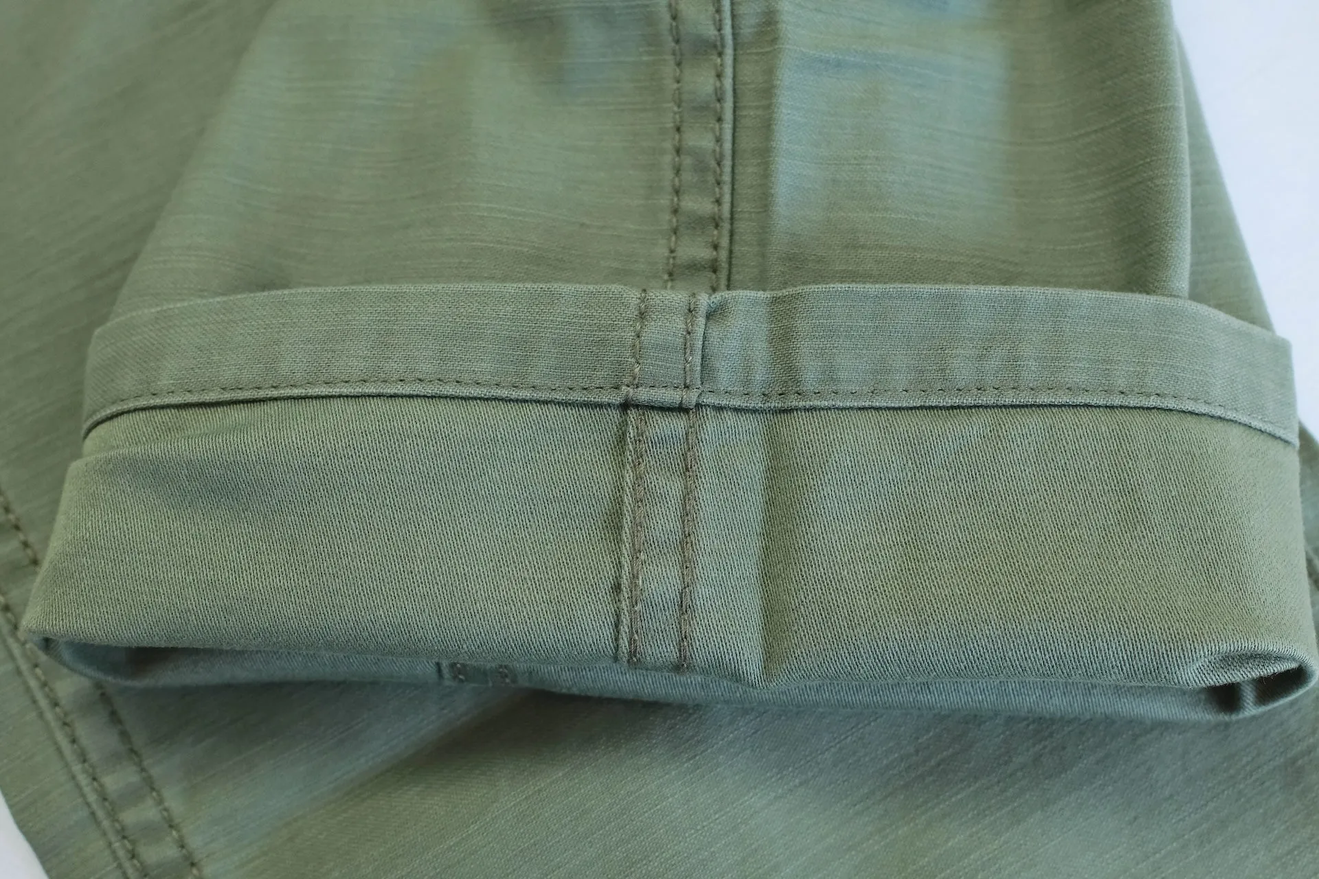 Studio D'Artisan 11oz Back Sateen Military Baker Pants (Olive)