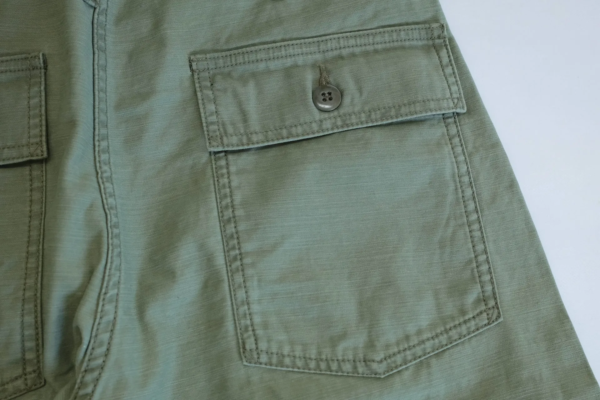 Studio D'Artisan 11oz Back Sateen Military Baker Pants (Olive)