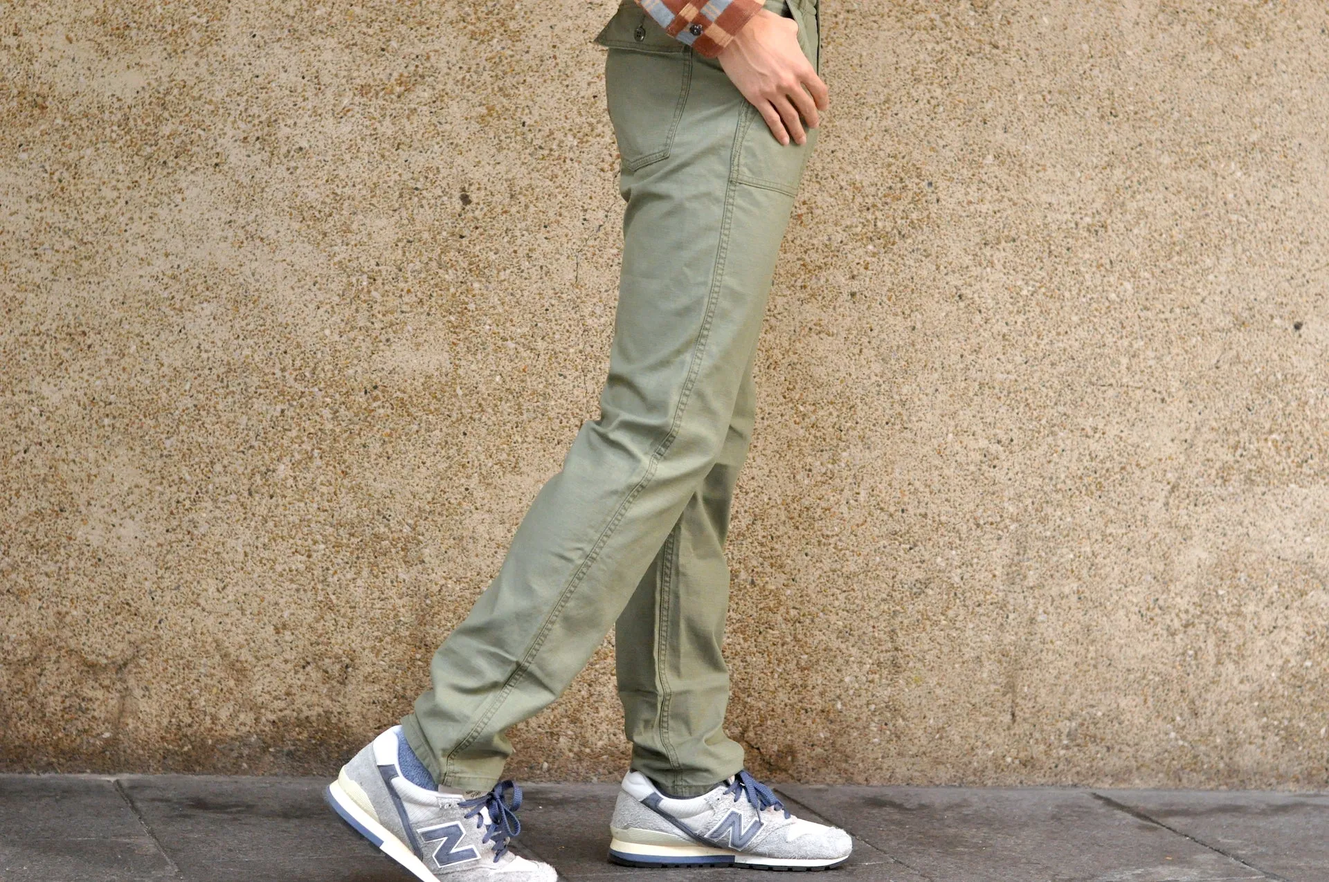 Studio D'Artisan 11oz Back Sateen Military Baker Pants (Olive)